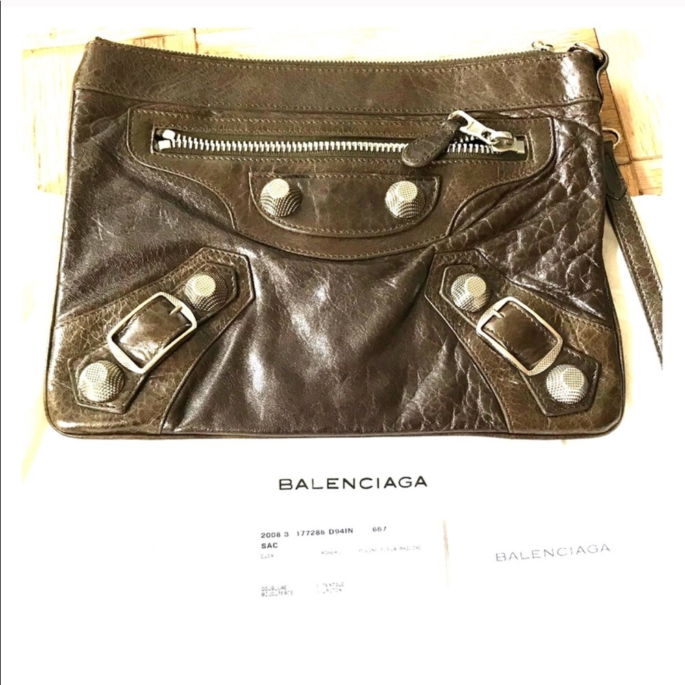 Relisting Balenciaga Clutch in Vert Fonce NWT